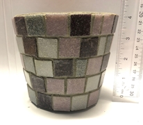 5x4 Purple & Grey mosaic pot